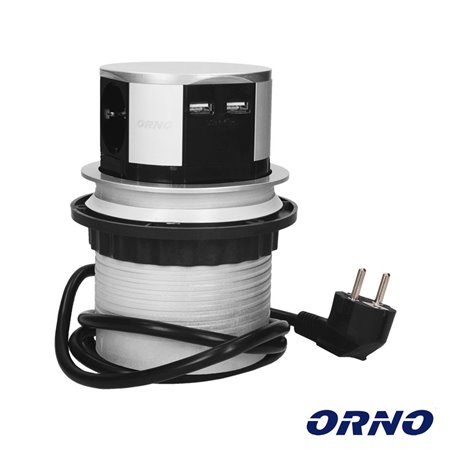 Carregador De Mesa 2 Saídas Usb 5V / 2.4A Orno