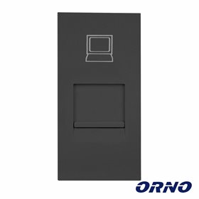 Módulo Rj45 22.55X45Mm P/ Encastrar Or-Gm-9010/B Orno