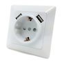 Tomada Elétrica Encastrar C/ 2 Saídas Usb 5Vdc 2.1A