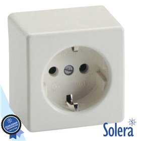 Tomada Elétrica Superfície C/ Terra Solera