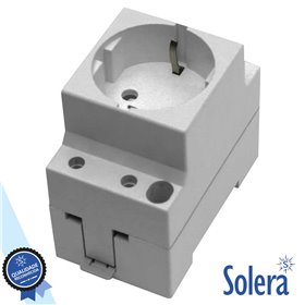 Tomada Eléctrica P/ Calha Din Solera