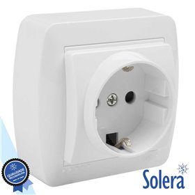 Tomada Elétrica Superfície C/ Terra Solera