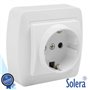Tomada Elétrica Superfície C/ Terra Solera