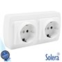 Tomada Elétrica Dupla Superfície C/ Terra Solera