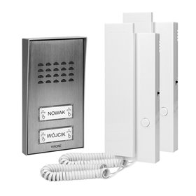 Campainha C/ 2 Botões E 2 Intercomunicadores Virone
