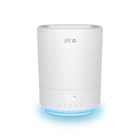 SPC Evadne Umidificador Ultrassônico e Inteligente 4,5L - Timer até 12h - Modo Automático, Manual e Noturno - Cor Branca