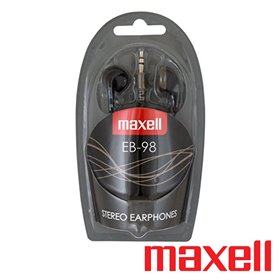 Auscultadores C/ Fios Stereo Pretos Maxell