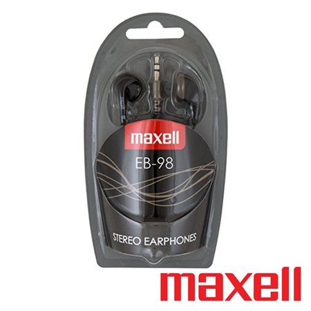 Auscultadores C/ Fios Stereo Pretos Maxell