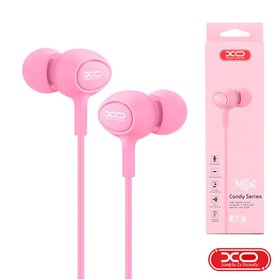 Auscultadores C/ Fios Stereo Rosa Xo