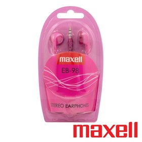 Auscultadores C/ Fios Stereo Rosa Maxell