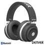 Auscultadores Bluetooth S/ Fios Aux Preto Mic Denver
