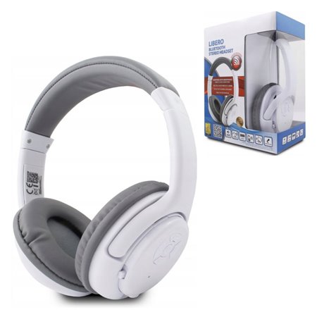 Auscultadores Bluetooth S/ Fios Stereo Brancos