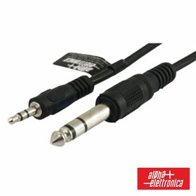 Cabo Jack 3.5Mm Macho St / Jack 6.35Mm Macho St 1.5M Alpha