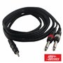 Cabo Jack 3.5Mm Macho St / 2Jack 6.35Mm Macho Mn 3M