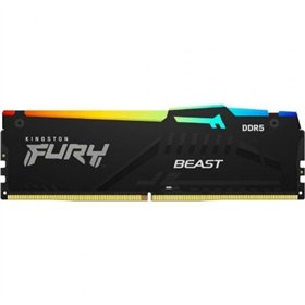 Kingston FURY Beast RGB 8GB/ DDR5/ 6000MHz/ 1,35V/ CL36/ Memória RAM DIMM