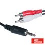 Cabo Jack 3.5Mm Macho St / 2-Rca Macho 2.5M