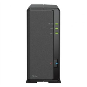 NAS Synology Diskstation DS124/ 1 baia 3,5"- 2,5"/ 1 GB DDR4/ Formato Torre