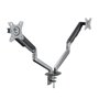Suporte para 2 Monitores TooQ DB4132TNR-G/ até 9kg