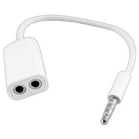 Cabo Adaptador Jack 3.5Mm Macho 4P / 2 Jack 3.5Mm Fêmea