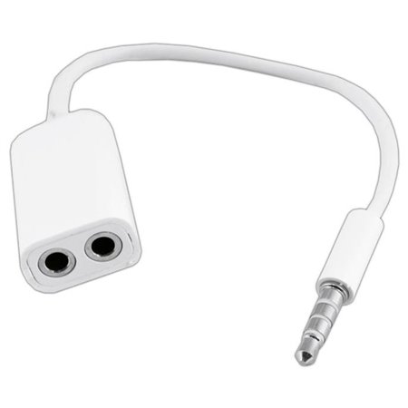 Cabo Adaptador Jack 3.5Mm Macho 4P / 2 Jack 3.5Mm Fêmea