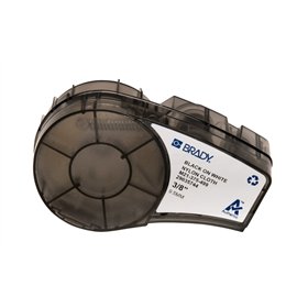 Brady M21-375-499 Fita de Etiquetas Original Tela de Nylon Texto Preto sobre Fundo Branco Largura 9,53mm x 4,88m