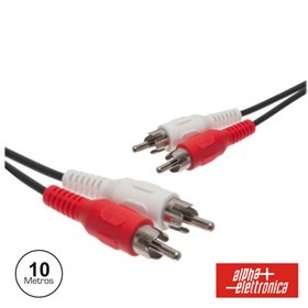 Cabo 2-Rca Macho / 2-Rca Macho Pvc 10M