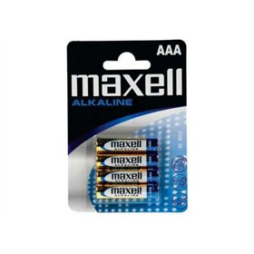 Pacote com 4 pilhas alcalinas Maxell LR03 AAA 1,5V