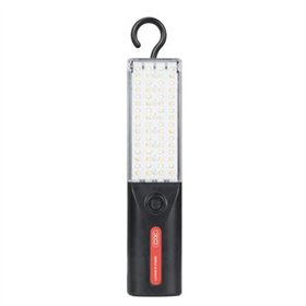 Lanterna LED XO YH17 com ímã e gancho - Carregamento solar - Preta
