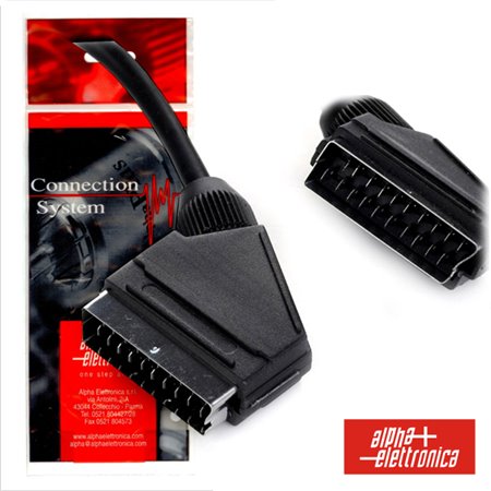 Cabo Scart Macho/Macho 21P 1.5M Polybag