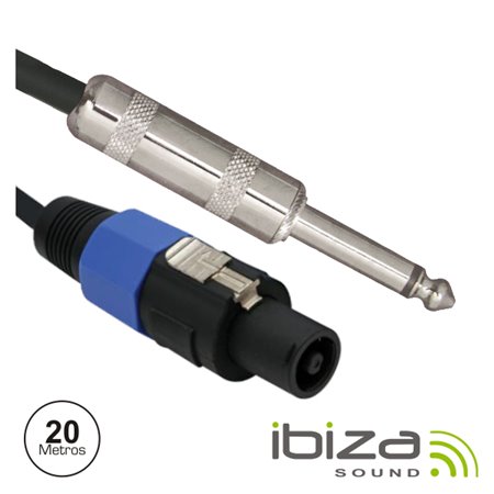 Cabo Speakon 2P Macho / Jack 6.35Mm Macho 20M Mn Ibiza