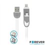 Cabo Usb-A 2.0 Macho / Micro Usb-B E Apple 8P 1M Branco