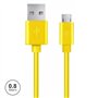 Cabo Usb-A 2.0 Macho / Micro Usb-B Macho 0.8M Amarelo