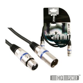 Cabo Xlr 3P Macho / Xlr 3P Fêmea 1M Hq Power