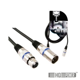 Cabo Xlr 3P Macho / Xlr 3P Fêmea 3M Hq Power