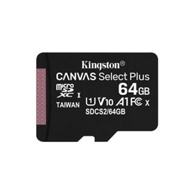 Cartão de Memória Kingston CANVAS Select Plus 64GB microSD XC/ Classe 10/ 100MBs