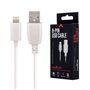 Cabo Usb-A 2.0 2A Macho / Lightning Branco 1M