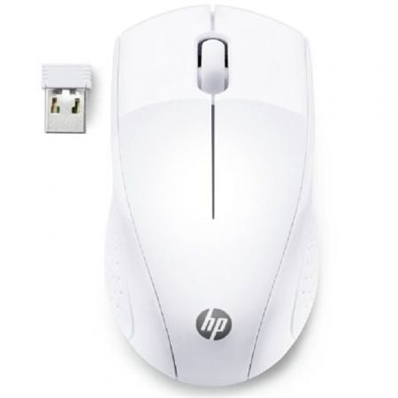Rato sem fio HP 220/ até 1600 DPI/ branco como a neve