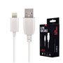 Cabo Usb-A 2.0 2A Macho / Iphone 8P Branco 3M