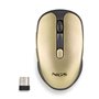 Rato sem fio NGS Evo Rust/ Bateria recarregável/ Até 1600 DPI/ Dourado