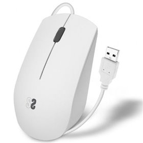 Rato Silencioso Subblim Business/ Até 1200 DPI/ Branco
