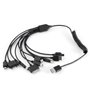 Cabo Usb-A 2.0 Macho / 10Em1 Micro Usb-B + 9 Fichas Dc