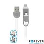 Cabo Usb-A 2.0 Macho / Micro Usb-B E Apple 8P 1M Branco