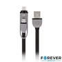 Cabo Usb-A 2.0 Macho / Micro Usb-B E Apple 8P 1M Preto