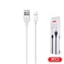 Cabo Usb-A 2.0 Macho / Micro Usb-B 2.1A 1M Branco Xo
