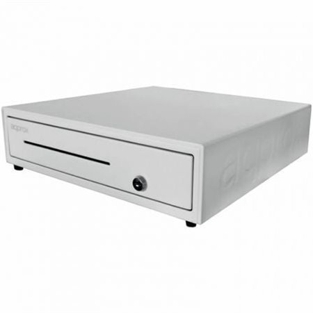 Gaveta de dinheiro Aprox appCASH01WH/ Manual e Automático/ Branco