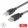 Cabo Usb-A 2.0 Macho / Usb-A Fêmea 5M Preto Polybag