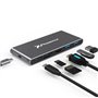 Caixa externa Phoenix para disco m.2 com hub tipo c 6 em 1