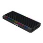 caixa externa tooq tqe - 2222b shinobi para ssd m.2 usb tipo c rgb preto