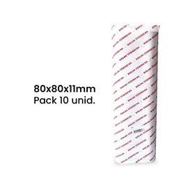 Rolo de Papel Térmico 80x80x11 - Pack de 10 unidades