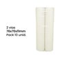 Rolos de Papel Duplo Autocopiativo 76x70x11/2 vias (Branco/Amarelo)